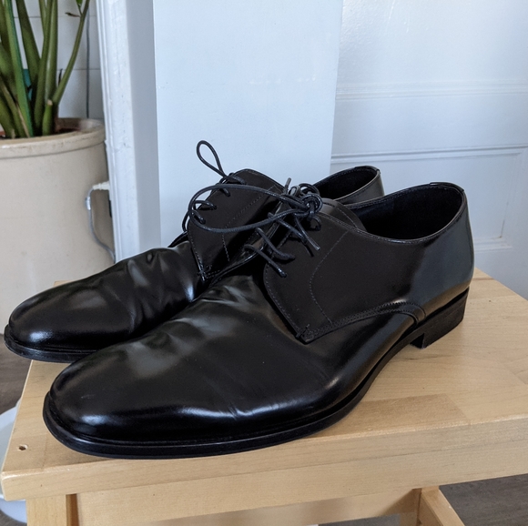 Prada Brushed leather derby shoes 9.5 - Picture 7 of 13